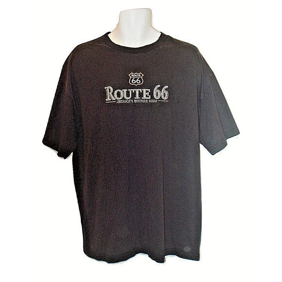 Route 66 T Shirt  America’s Mother Road Vintage Mens Embroidered Alstyle Sz XL - Picture 1 of 5